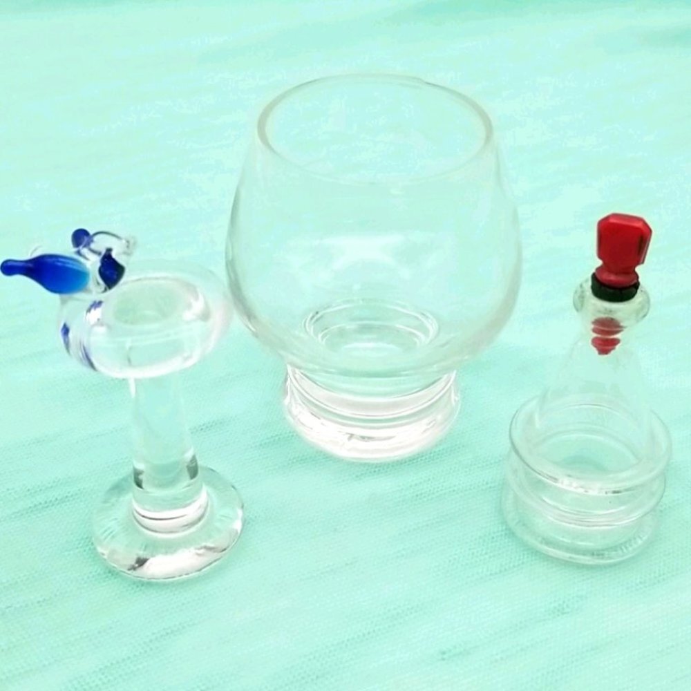 Vintage Mini Glass Trinket Set